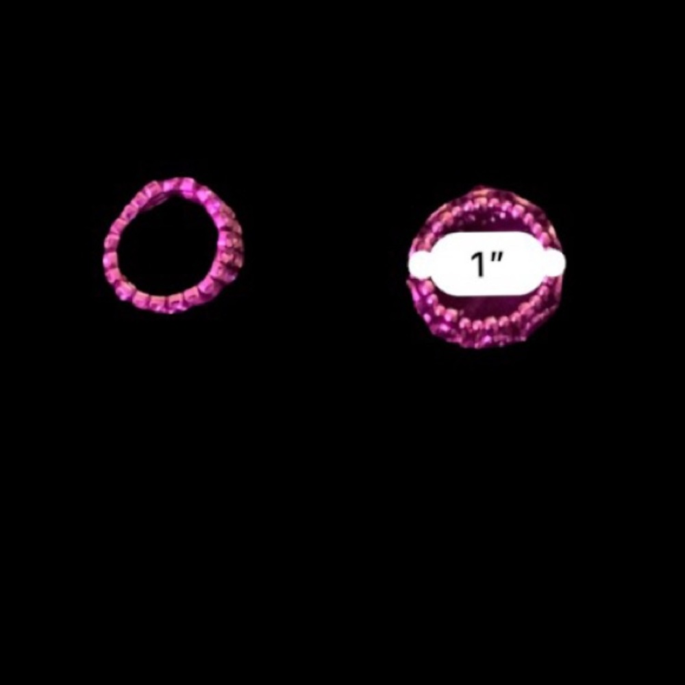 Set of Adjustable Rhinestone Rings - Picture 8 of 9